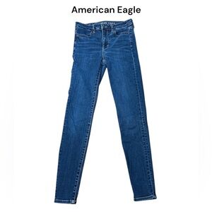 American Eagle Long inseam super hi-rise jeggings